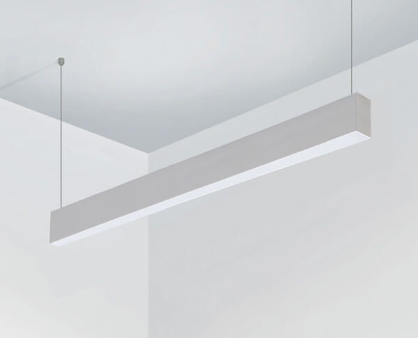 פרופיל תאורה תלוי צר לבן